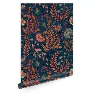 Tapeta ornamenty kvety boho