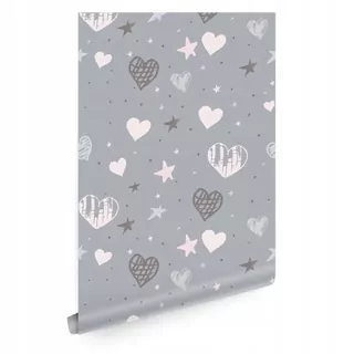 Fototapeta - Wallpaper Hearts Star Sky T076