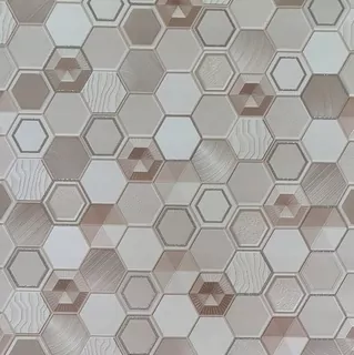 Vinylová tapeta hexagon svetlo béžová 5800-01
