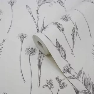 PRODUKT: Vinylová tapeta na flizeline GoodHome Conyza čierna a biela