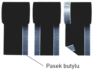 EPDM lepiacu pásku butyl + 2 W 200mm Membrána