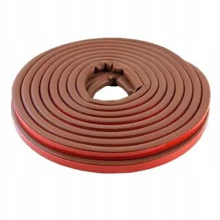 6m samolepiaca tesniaca páska pre okenné dvere hnedá 12 × 14 mm