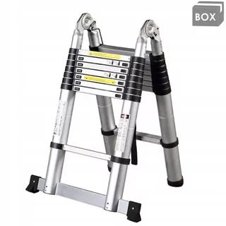 Hliníkový teleskopický rebrík 10 stupňov 3,2m 150kg