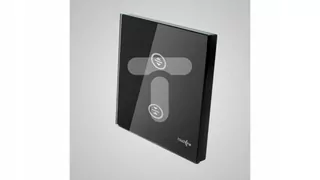 TouchMe Veľký sklenený panel, žalúzie, čierna TM72