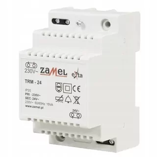 Transformátor na koľajnicu alebo povrchovú montáž 24/230 V AC 15VA