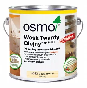 Olejový tvrdý vosk Osmo 3062 0,75 l, bezfarebný mat