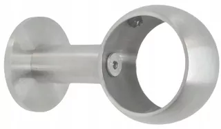 Držiak zábradlia Ø42,4mm na stenu, AISI 304, brúsený, nerezový