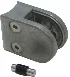 Držiak na sklo model 20, pre stĺpik Ø33,7 mm, so zámkom, surový