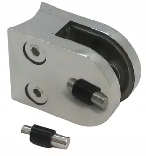 Držiak na sklo model 20, pre stĺpik Ø48,3 mm, AISI 304, leštený, nerezový