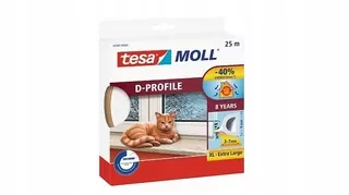 Gumové tesnenie na okná tesamoll® profil D TESA 25 m
