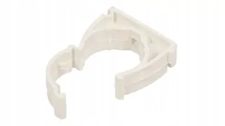 Zatvorený úchyt pre hladké rúrky Uz 32 White 68047