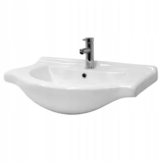 Kuchynský drez - Umývadlo 77 × 21,5 × 51,5 cm biela keramika ML-Design