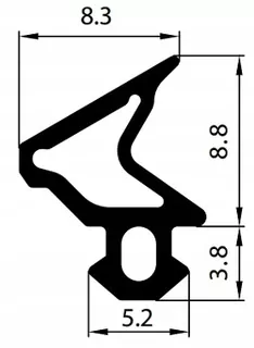 Tesnenie tesnenie DECEUNINCK S-1110 100 m balenie