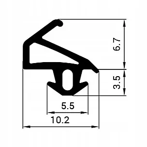 Vysoko kvalitné univerzálne tesnenie z gumy EPDM so symbolom S-1342 od firmy SANOK pre plastové