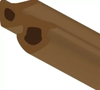 Kvalitné univerzálne tesnenie so symbolom S-1126 BROWN zodpovedá okenným profilom VEKA, ktoré sa