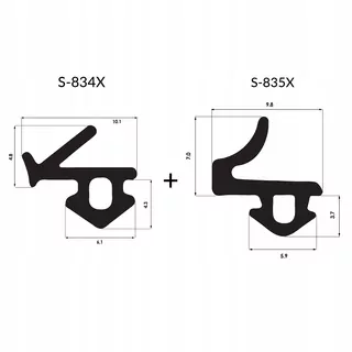 Model: VEKA S-834X + 835X