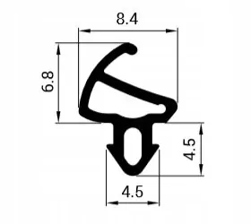 Vysoko kvalitné univerzálne tesnenie z gumy EPDM so symbolom S-1150 od firmy SANOK pre plastové
