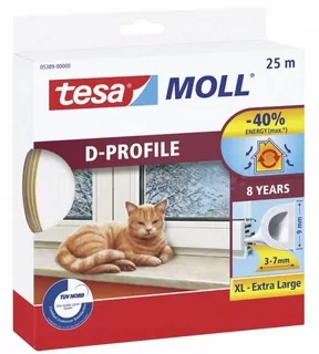 Samolepiace tesnenie na okná Tesa Profil D 25m