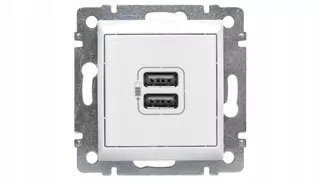 VALENA Napájacia zásuvka 2xUSB 5 V 1500mA biela 770470