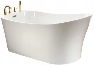 Essente B-Line oválna akrylátová vaňa, stredový výpust, 170 x 80 cm