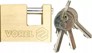 VOREL PIN PADLOCK MOSADZNÝ 90mm 77213
