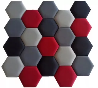 SET HEXAGON PANEL SET čalúnené panely HONEYCOMB HEXAGON 20 kusov