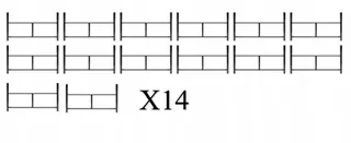 Varšavské lešenie - 14 kusov