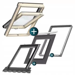 Velux Strešné okno 3-sklo PREMIUM GLL1061B MK06 78x118+príruba+BDX+BFX