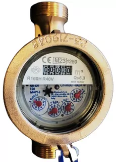 Vodomer DN25 L-160 6,3m3/h 1" R160 trieda C leg. 2024!