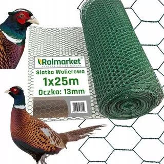 🌟 Voliérová sieť s okom 13mm, 1m x 25m PVC