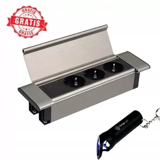 FLAT BOX má pohyblivú clonu, ktorá po otvorení umožňuje prístup k ďalším zásuvkám typu