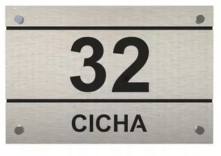 ADRESA TABLE // ČÍSLO DOMOVA s 3D efektom