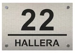 ADRESA TABLE // ČÍSLO DOMOVA s 3D efektom