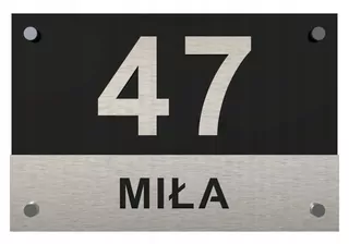 ADRESA TABLE // ČÍSLO DOMOVA s 3D efektom