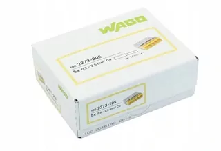WAGO rýchlospojkou Genuine Drôtené 5x2,5 100ks