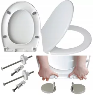 WC sedadlo Estiva 3, biely polypropylén