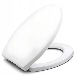 Retoo moderné WC sedadlo, biely polypropylén