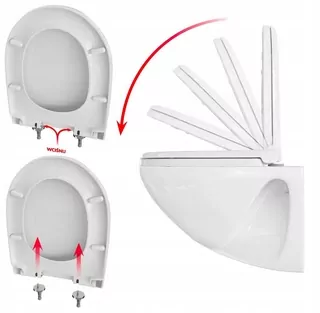 WC sedadlo Sanit-Plast Marbella, biely polypropylén