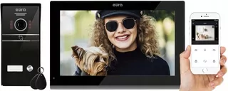 Videodomofón EURA VDP-98C5 čierny, bezdrôtový, Tuya