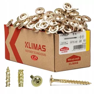 Konštrukčná skrutka 8 × 80 s podložkou a zásuvkou TX