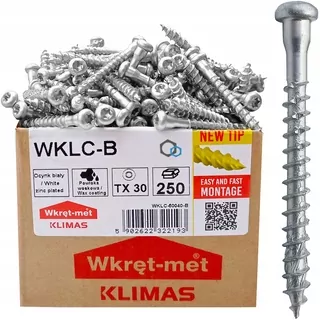 Tesárske skrutky WKLC pre spojovacie prvky 5 × 60mm pozinkované