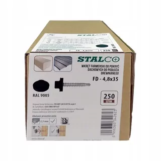 Skrutky, šróby - Farmár skrutky 4,8x35mm RAL 9005 250pcs