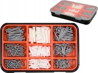Skrutky, šróby - Skrutky, háčiky a hmoždiniek nastaviť 290pcs.
