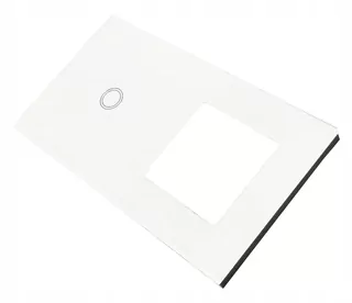 Spínač svetla Zásuvka Panel zásuvky biela 1 + 1