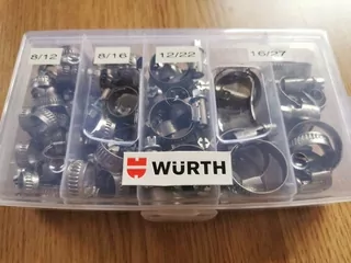 Wurth zebra veľmi silné objemy/skrútené slimakové pásy pre rúry hady pásky z nerezhnej pozinkovanej