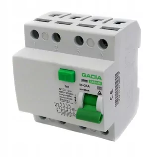 Poistkový istič 4P 25 A 30mA