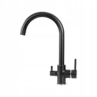 Čierny piesok Trojcestný výtok z radu Hydro Kitchen Faucets