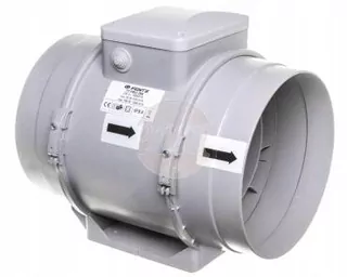 Fi potrubia 200 230 V 108 W 1040m3 / h 52 dB