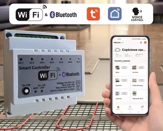 WiFi regulátor podlahového kúrenia - 7 zón