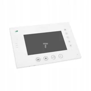 Video interkom monitor 7 palcov farebný s dotykovou pamäťou biele sklo MK-08F